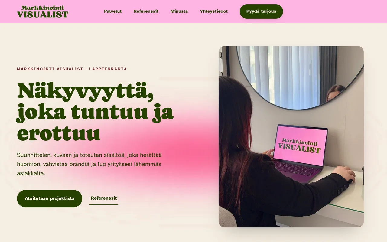 Markkinointi Visualistin verkkosivut